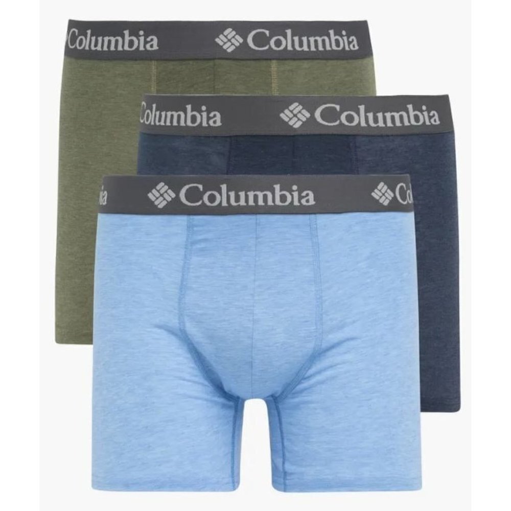 NEW! Columbia 3 Pack High Performance Stretch Boxer Briefs Size XL Muti Color